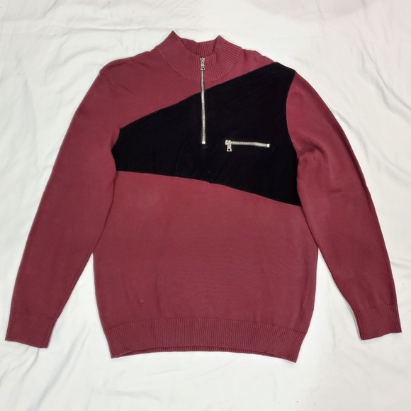 Men's Rebel Varsity Quarter-Zip Sweater - Picture 2 of 4